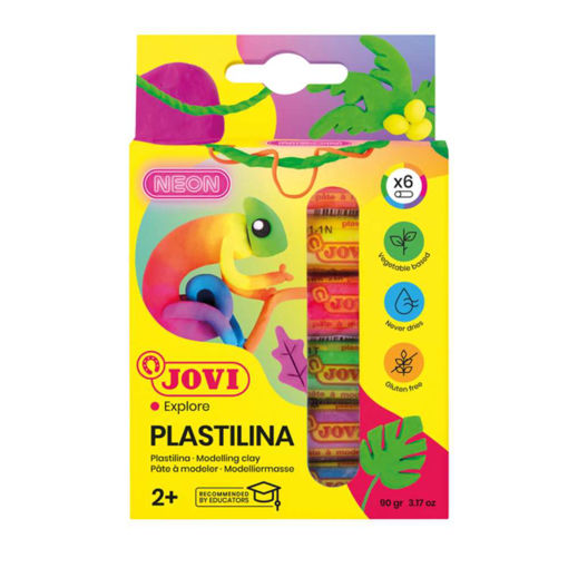 Picture of PLASTILINA NEON STICKS 6 PACK